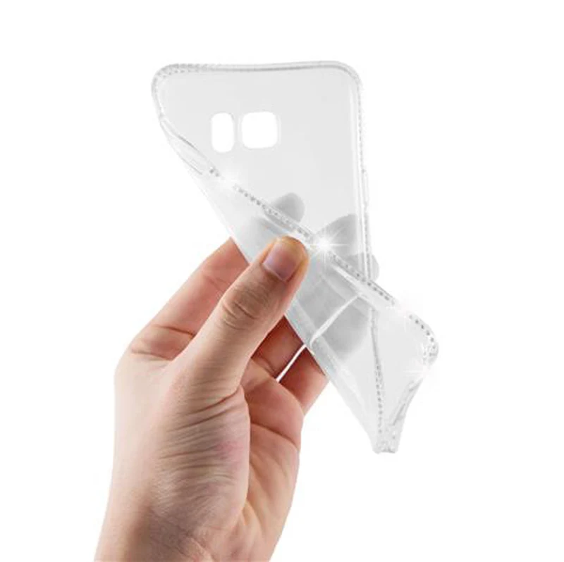 Cadorabo Hülle kompatibel mit Samsung Galaxy NOTE 5 Schutzhülle aus flexiblem TPU Silikon im Strass Design