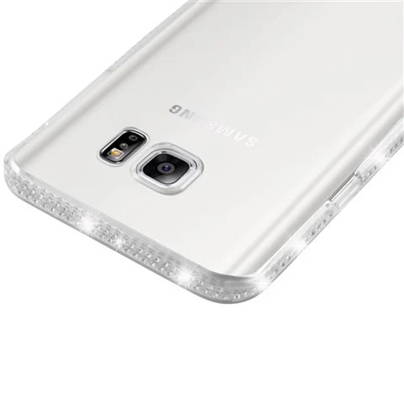 Cadorabo Hülle kompatibel mit Samsung Galaxy NOTE 5 Schutzhülle aus flexiblem TPU Silikon im Strass Design