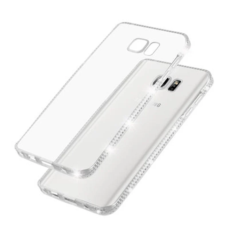 Cadorabo Hülle kompatibel mit Samsung Galaxy NOTE 5 Schutzhülle aus flexiblem TPU Silikon im Strass Design
