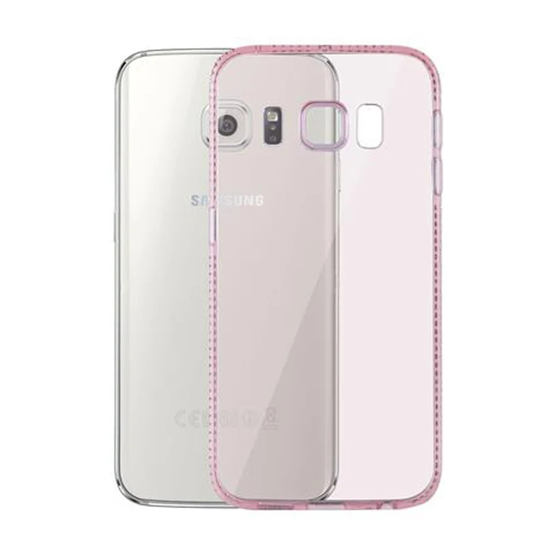 Cadorabo Hülle kompatibel mit Samsung Galaxy S6 EDGE Schutzhülle aus flexiblem TPU Silikon im Strass Design