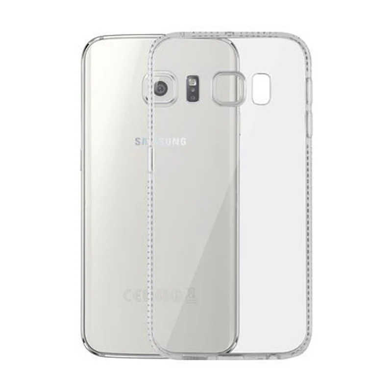 Cadorabo Hülle kompatibel mit Samsung Galaxy S6 EDGE Schutzhülle aus flexiblem TPU Silikon im Strass Design