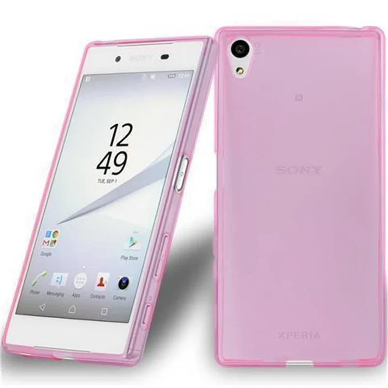 Cadorabo Hülle kompatibel mit Sony Xperia Z5 Schutzhülle aus flexiblem TPU Silikon