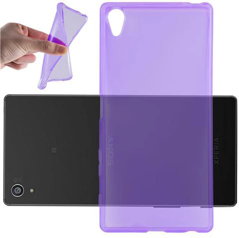 Cadorabo Hülle kompatibel mit Sony Xperia Z5 PREMIUM Schutzhülle aus flexiblem TPU Silikon