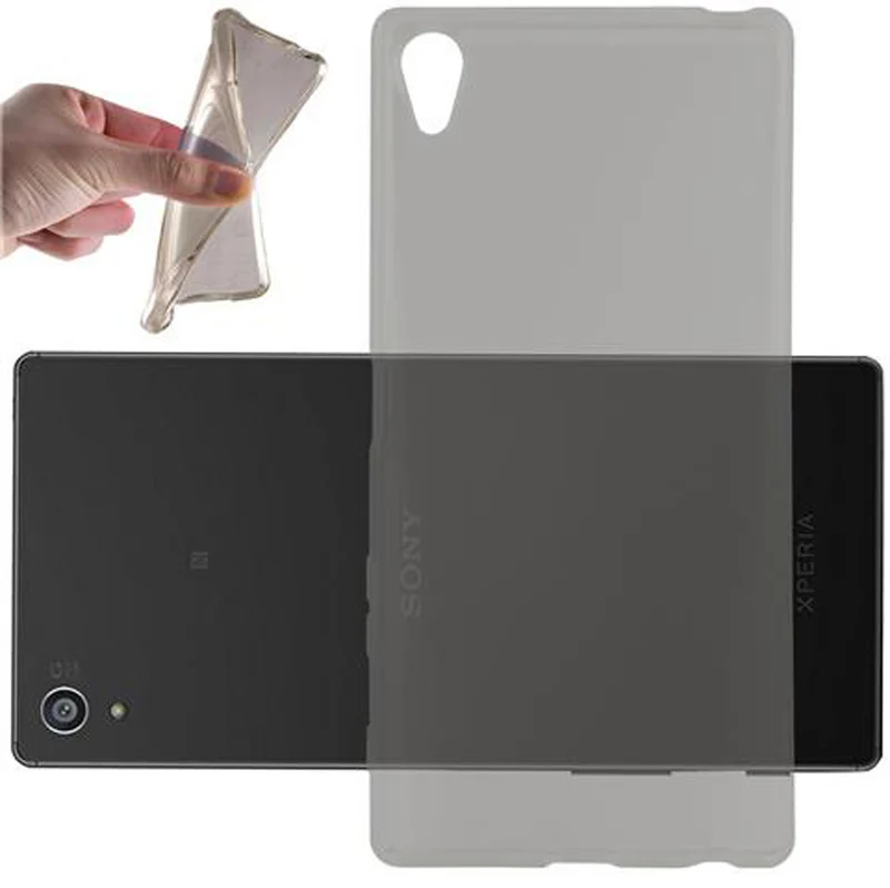 Cadorabo Hülle kompatibel mit Sony Xperia Z5 PREMIUM Schutzhülle aus flexiblem TPU Silikon