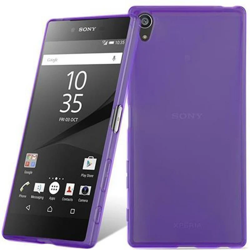 Cadorabo Hülle kompatibel mit Sony Xperia Z5 PREMIUM Schutzhülle aus flexiblem TPU Silikon