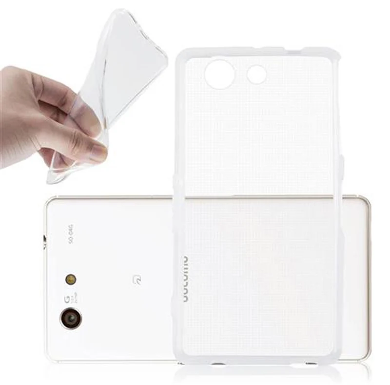 Cadorabo Hülle kompatibel mit Sony Xperia Z4 MINI / Z3 PLUS COMPACT Schutzhülle aus flexiblem TPU Silikon