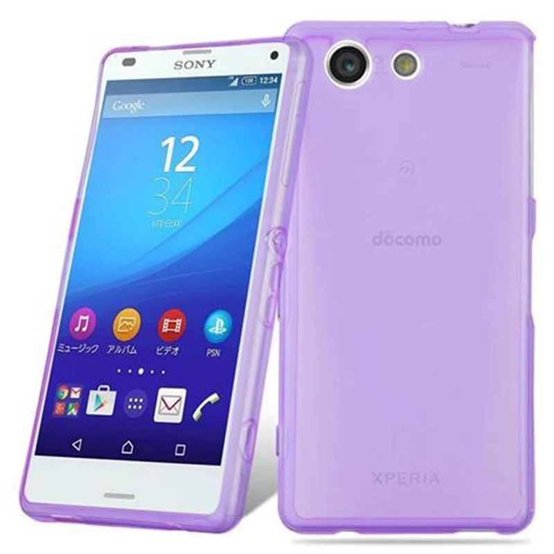 Cadorabo Hülle kompatibel mit Sony Xperia Z4 MINI / Z3 PLUS COMPACT Schutzhülle aus flexiblem TPU Silikon