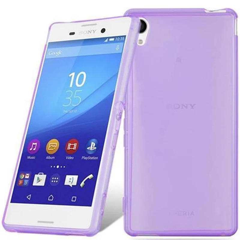 Cadorabo Hülle kompatibel mit Sony Xperia M4 AQUA Schutzhülle aus flexiblem TPU Silikon