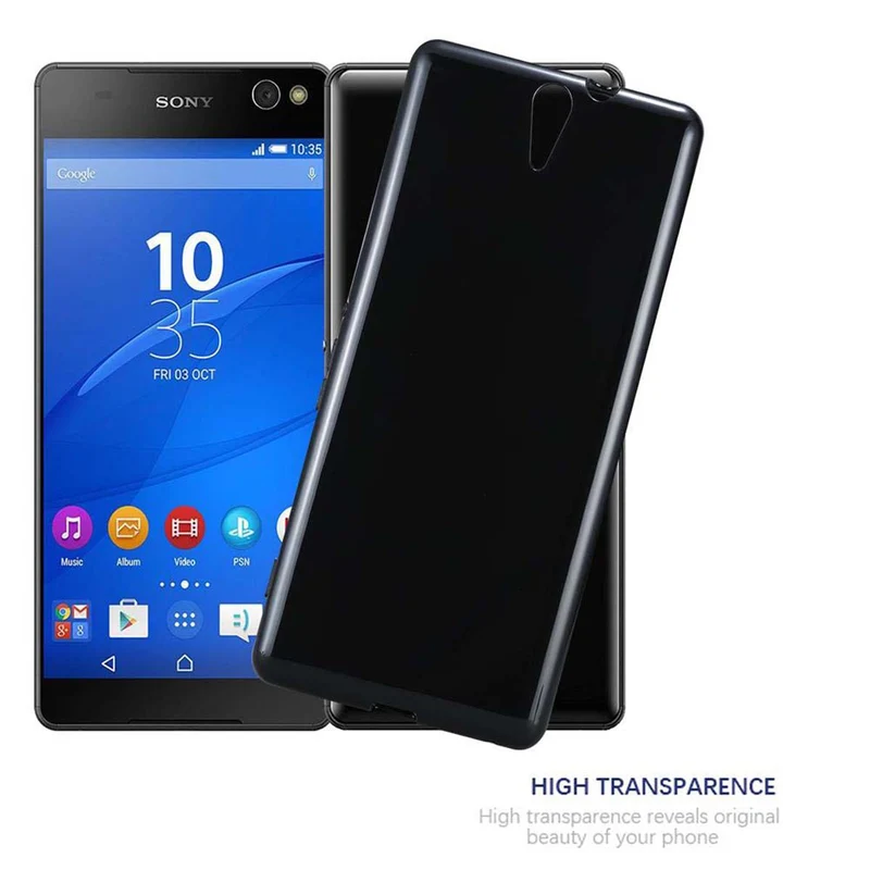 Cadorabo Hülle kompatibel mit Sony Xperia C5 ULTRA Schutzhülle aus flexiblem TPU Silikon