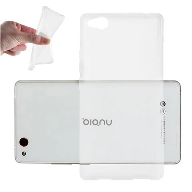 Cadorabo Hülle kompatibel mit ZTE Nubia Z9 MAX Schutzhülle aus flexiblem TPU Silikon
