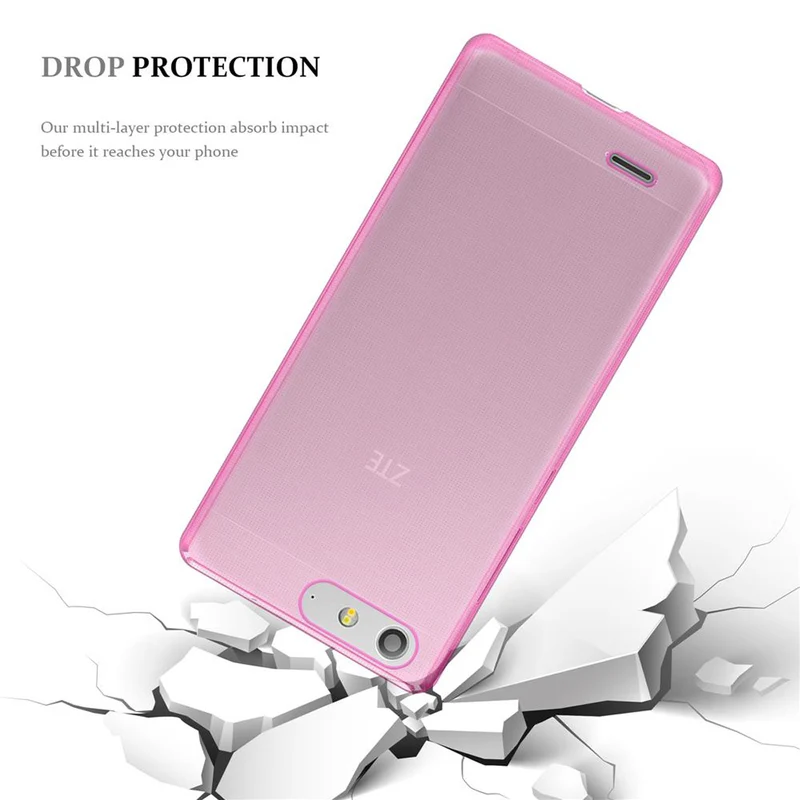 Cadorabo Hülle kompatibel mit ZTE Blade V6 Schutzhülle aus flexiblem TPU Silikon