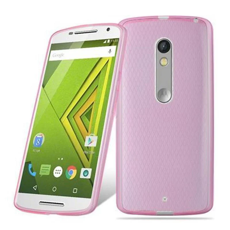 Cadorabo Hülle kompatibel mit Motorola MOTO X PLAY Schutzhülle aus flexiblem TPU Silikon