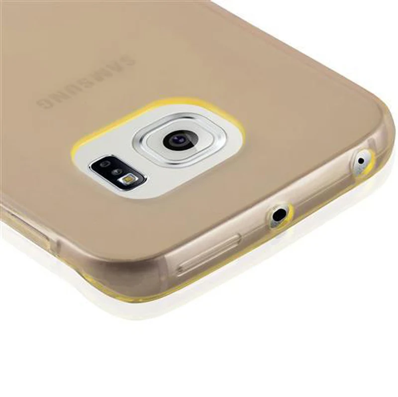 Cadorabo Hülle kompatibel mit Samsung Galaxy S6 Schutzhülle aus flexiblem TPU Silikon