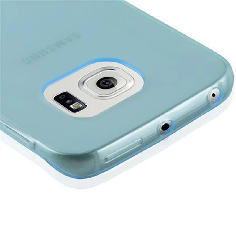 Cadorabo Hülle kompatibel mit Samsung Galaxy S6 Schutzhülle aus flexiblem TPU Silikon