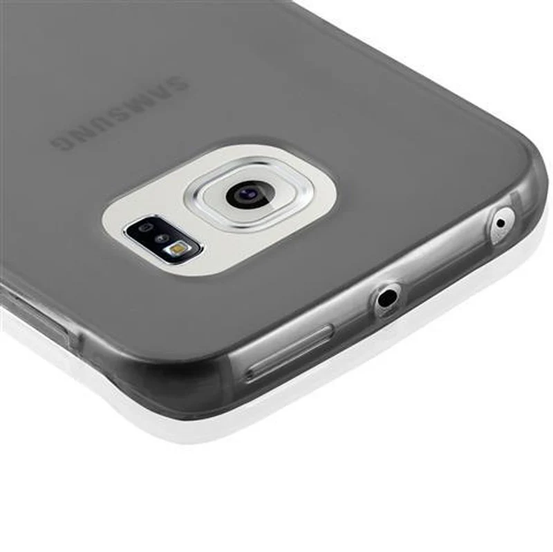 Cadorabo Hülle kompatibel mit Samsung Galaxy S6 Schutzhülle aus flexiblem TPU Silikon