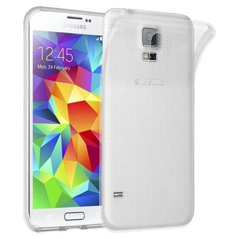 Cadorabo Hülle kompatibel mit Samsung Galaxy S5 / S5 NEO Schutzhülle aus flexiblem TPU Silikon