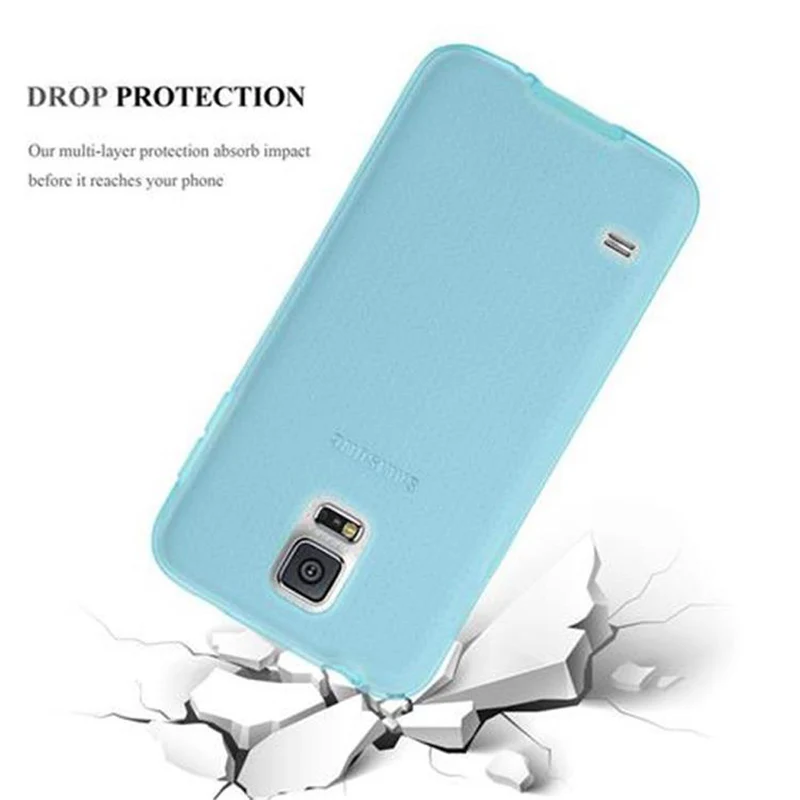 Cadorabo Hülle kompatibel mit Samsung Galaxy S5 / S5 NEO Schutzhülle aus flexiblem TPU Silikon