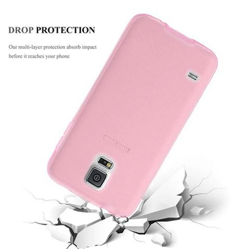 Cadorabo Hülle kompatibel mit Samsung Galaxy S5 / S5 NEO Schutzhülle aus flexiblem TPU Silikon