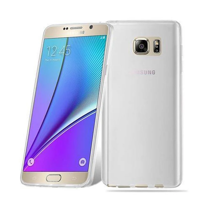 Cadorabo Hülle kompatibel mit Samsung Galaxy NOTE 5 Schutzhülle aus flexiblem TPU Silikon
