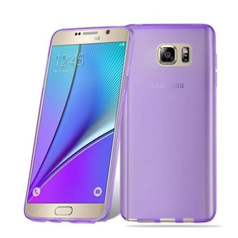 Cadorabo Hülle kompatibel mit Samsung Galaxy NOTE 5 Schutzhülle aus flexiblem TPU Silikon
