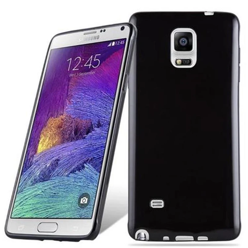 Cadorabo Hülle kompatibel mit Samsung Galaxy NOTE 4 Schutzhülle aus flexiblem TPU Silikon