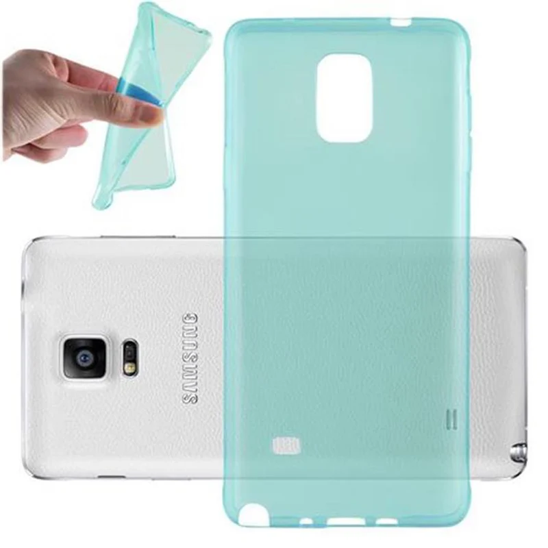 Cadorabo Hülle kompatibel mit Samsung Galaxy NOTE 4 Schutzhülle aus flexiblem TPU Silikon