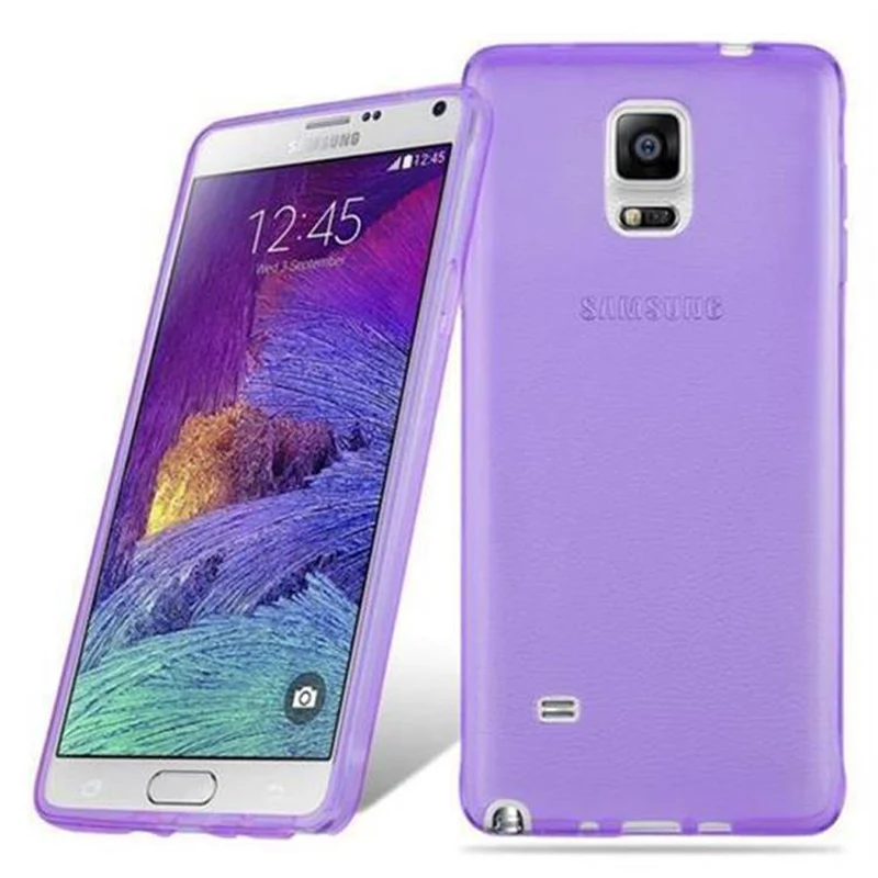 Cadorabo Hülle kompatibel mit Samsung Galaxy NOTE 4 Schutzhülle aus flexiblem TPU Silikon