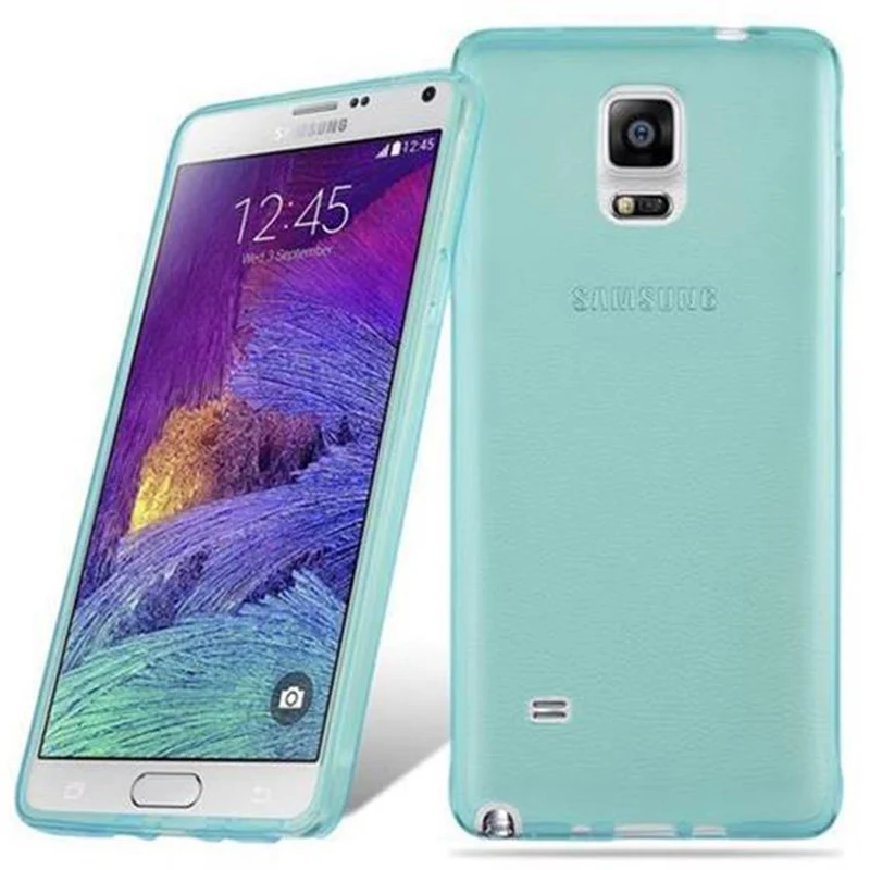 Cadorabo Hülle kompatibel mit Samsung Galaxy NOTE 4 Schutzhülle aus flexiblem TPU Silikon
