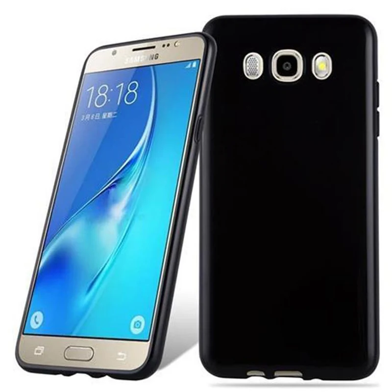 Cadorabo Hülle kompatibel mit Samsung Galaxy J7 2016 Schutzhülle aus flexiblem TPU Silikon