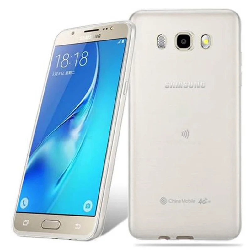 Cadorabo Hülle kompatibel mit Samsung Galaxy J7 2016 Schutzhülle aus flexiblem TPU Silikon