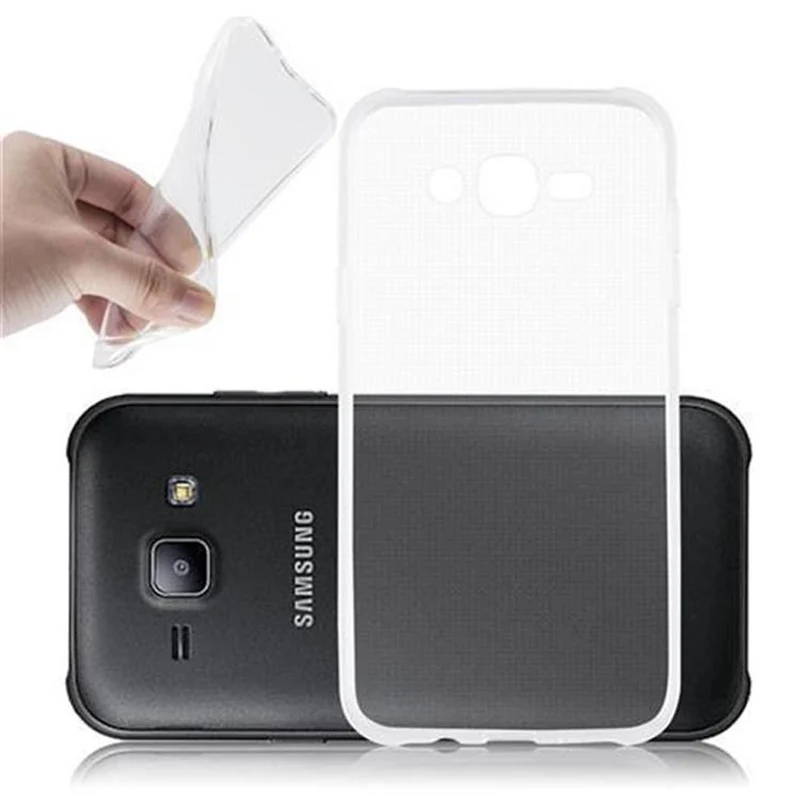 Cadorabo Hülle kompatibel mit Samsung Galaxy J7 2015 Schutzhülle aus flexiblem TPU Silikon