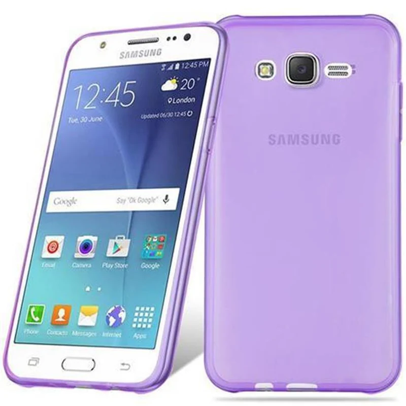 Cadorabo Hülle kompatibel mit Samsung Galaxy J7 2015 Schutzhülle aus flexiblem TPU Silikon