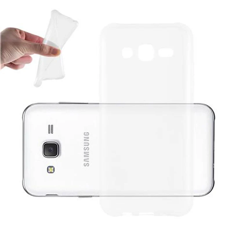 Cadorabo Hülle kompatibel mit Samsung Galaxy J3 2015 Schutzhülle aus flexiblem TPU Silikon