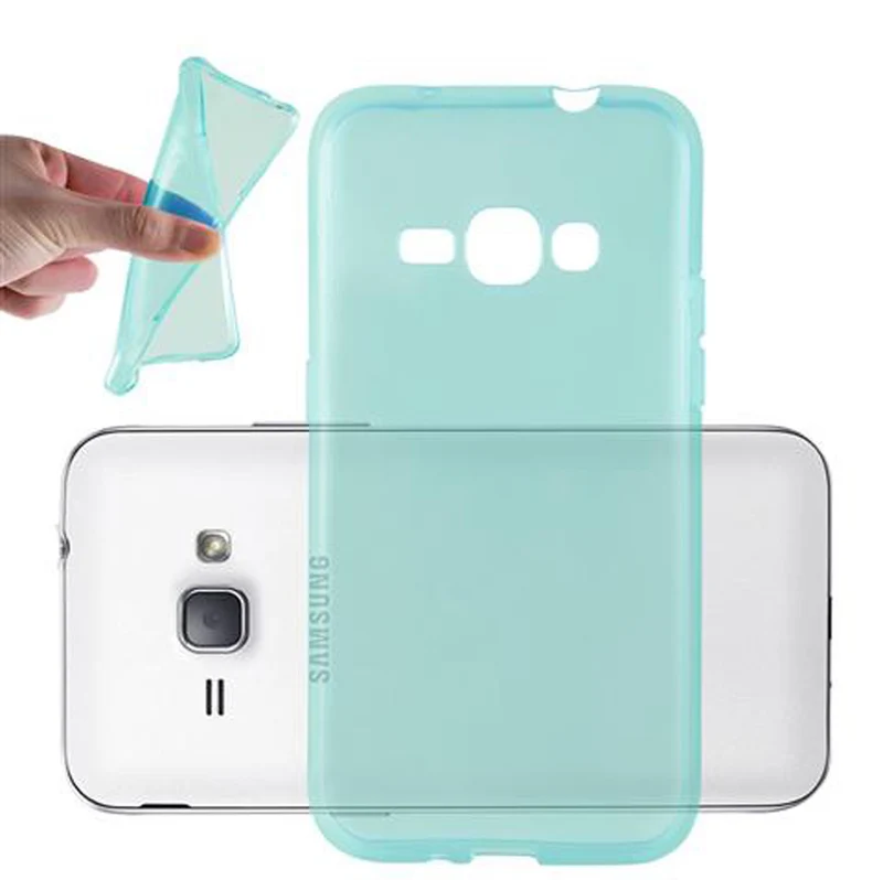 Cadorabo Hülle kompatibel mit Samsung Galaxy J1 2016 Schutzhülle aus flexiblem TPU Silikon