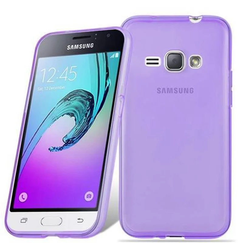 Cadorabo Hülle kompatibel mit Samsung Galaxy J1 2016 Schutzhülle aus flexiblem TPU Silikon