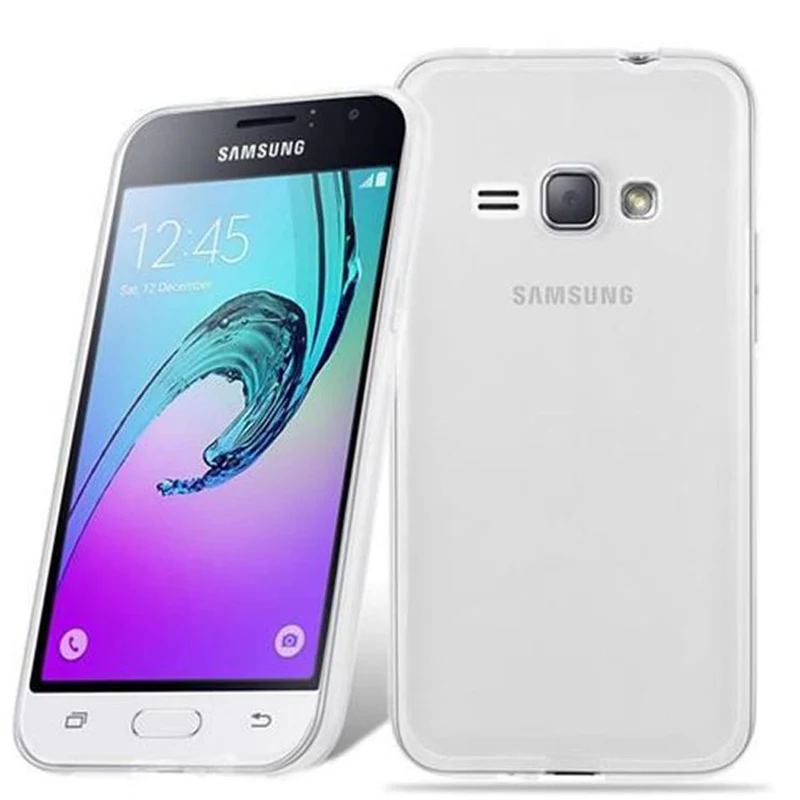 Cadorabo Hülle kompatibel mit Samsung Galaxy J1 2016 Schutzhülle aus flexiblem TPU Silikon