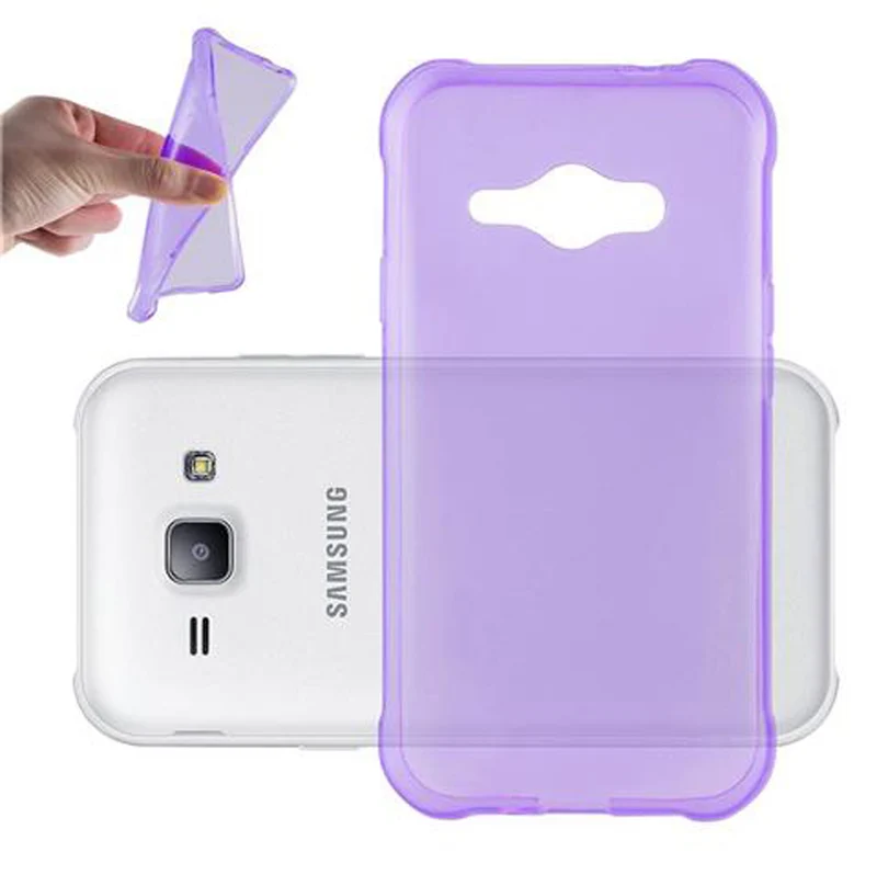 Cadorabo Hülle kompatibel mit Samsung Galaxy J1 ACE Schutzhülle aus flexiblem TPU Silikon