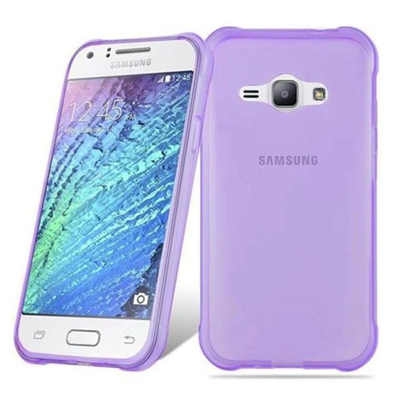 Cadorabo Hülle kompatibel mit Samsung Galaxy J1 ACE Schutzhülle aus flexiblem TPU Silikon