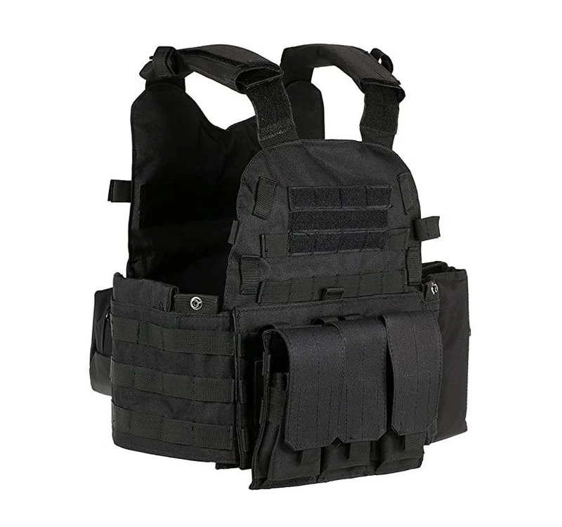 Airsoft Molle Plate Carrier "Slick" mit Taschen