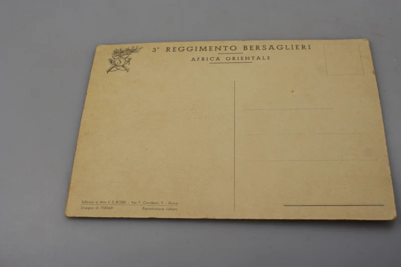 Postkarte des 3. AOI Bersaglieri Regiments