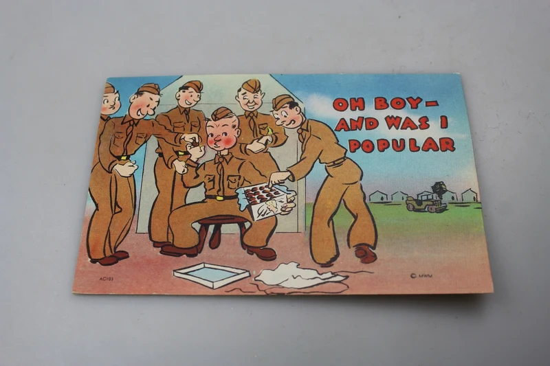 Postkarte der US-Armee aus dem Zweiten Weltkrieg