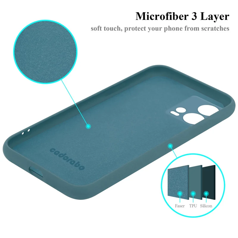Cadorabo Hülle kompatibel mit Motorola EDGE 30 FUSION Schutzhülle aus flexiblem TPU Silikon