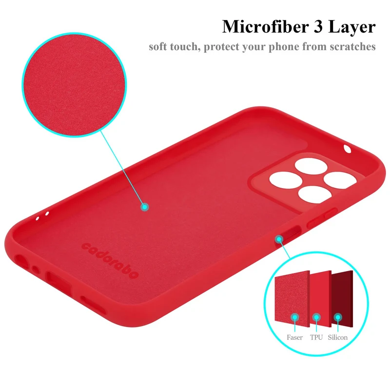 Cadorabo Hülle kompatibel mit Honor X8 5G Schutzhülle aus flexiblem TPU Silikon