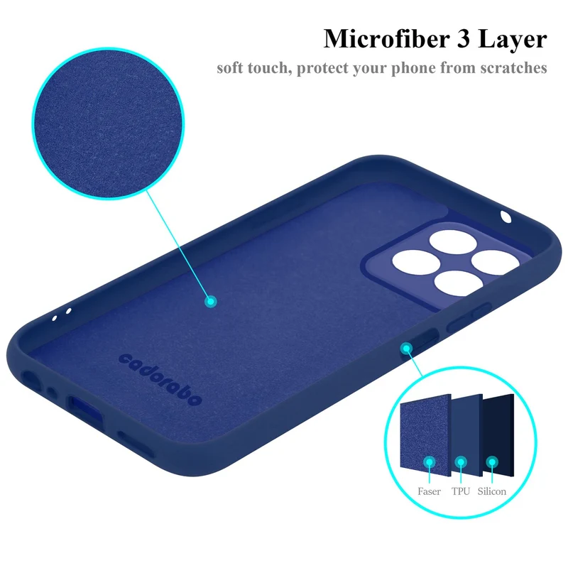 Cadorabo Hülle kompatibel mit Honor X8 5G Schutzhülle aus flexiblem TPU Silikon