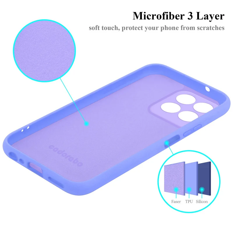 Cadorabo Hülle kompatibel mit Honor X8 5G Schutzhülle aus flexiblem TPU Silikon