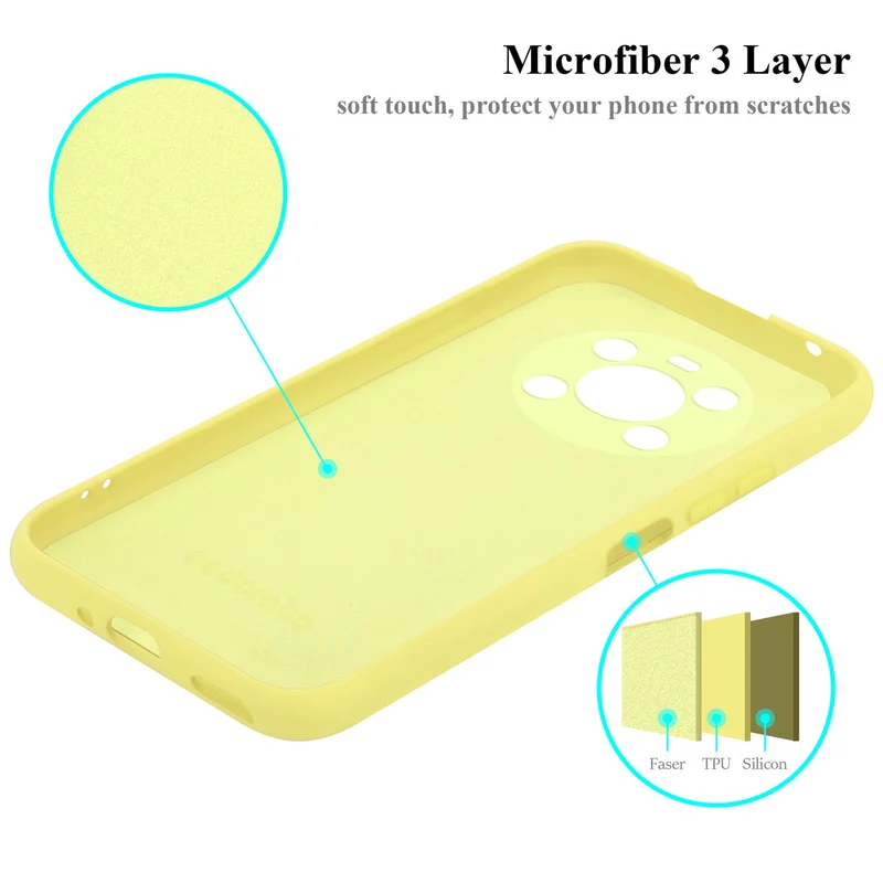 Cadorabo Hülle kompatibel mit Honor MAGIC 4 LITE Schutzhülle aus flexiblem TPU Silikon