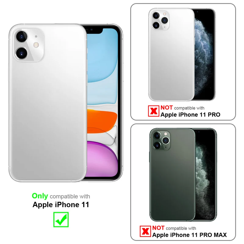 Cadorabo Hülle kompatibel mit Apple iPhone 11 TPU Silikon Case Cover