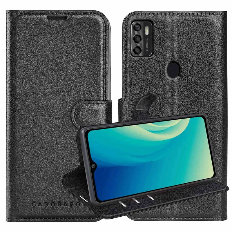 Cadorabo Hülle kompatibel mit ZTE Blade A7s 2020 Schutzhülle mit Magnetverschluss, Standfunktion und Kartenfach