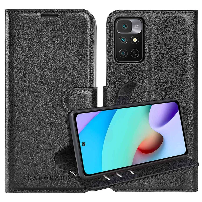 Cadorabo Hülle kompatibel mit Xiaomi RedMi NOTE 11 4G / 11S 4G Schutzhülle mit Magnetverschluss, Standfunktion und Kartenfach