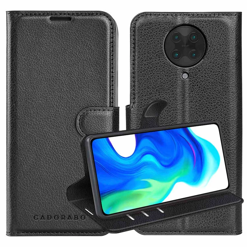 Cadorabo Hülle kompatibel mit Xiaomi POCO F2 PRO Schutzhülle mit Magnetverschluss, Standfunktion und Kartenfach